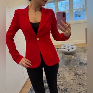 Smythe Women's Red Blazer Size 2